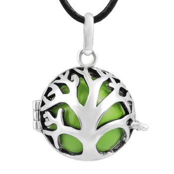 Anhänger Klangkugel  Harmony Lebensbaum kiwi grün  inkl....